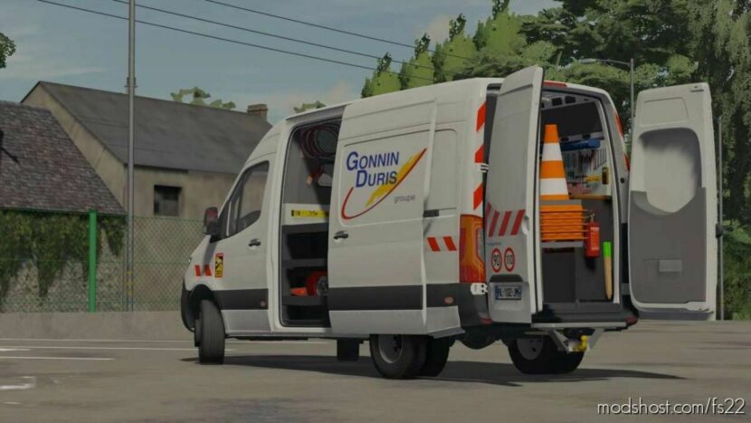 FS22 Mercedes-Benz Vehicle Mod: Sprinter Gonnin Duris V2.0 (Featured)