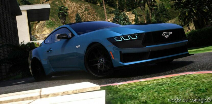 GTA 5 Ford Vehicle Mod: 2024 Ford Mustang GT (Featured)