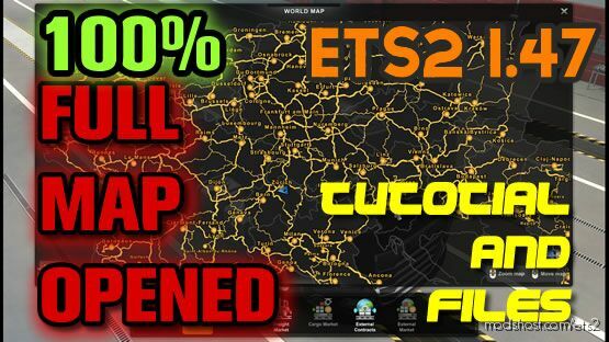 ETS2 Save Mod: 100% Opened Map 1.46 Profile Will ALL DLC (Featured)