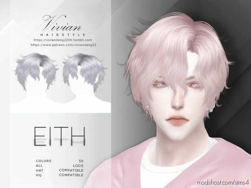 Sims 4 Male Mod: Eith – Hairstyle (Featured)