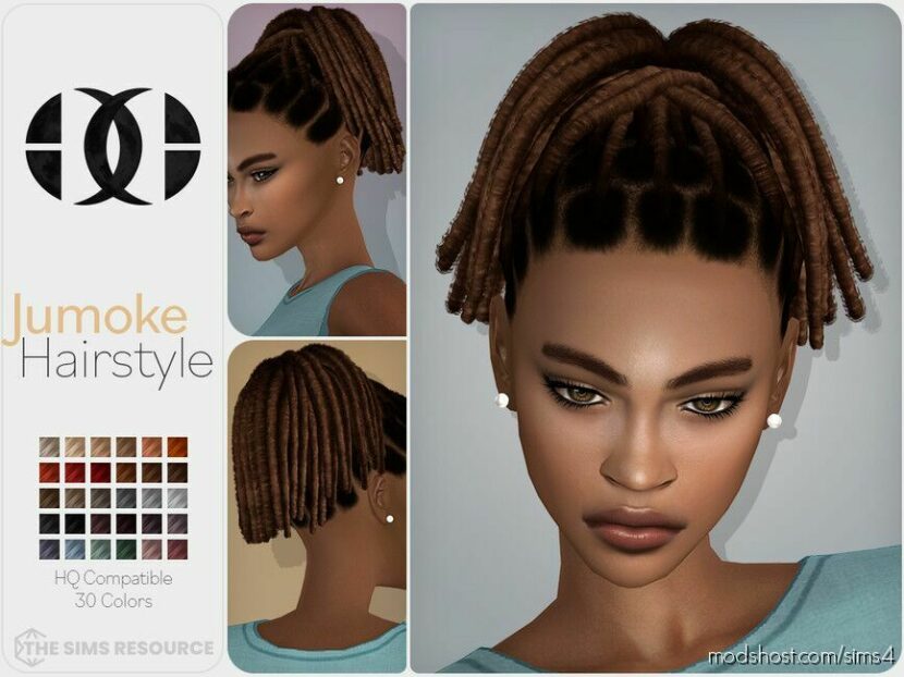 Sims 4 Female Mod: Jumoke Hairstyle (Featured)