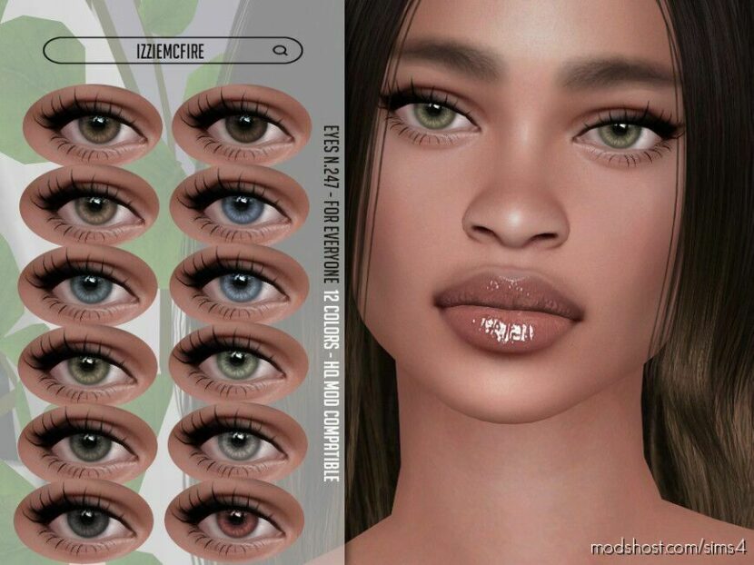 Sims 4 Mod: IMF Eyes N247 (Featured)