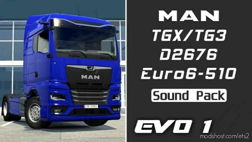 ETS2 MAN Mod: TGX 2020 (TG3) 510 D2676 Sound (Featured)