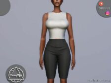 Sims 4 Everyday Clothes Mod: SET 297 – Biker Shorts (Image #2)