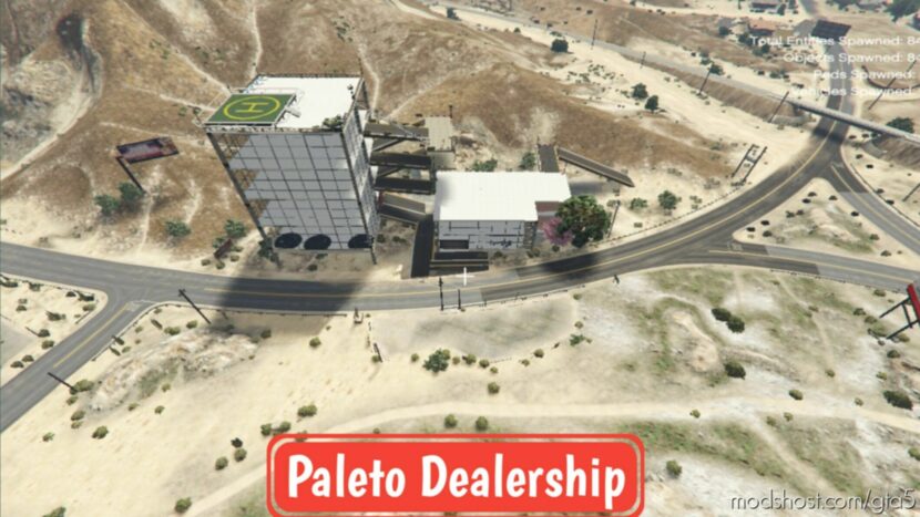 GTA 5 Map Mod: Sandy Biggest Dealership Add-On SP / Fivem V2.0 (Featured)