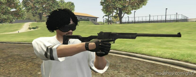 GTA 5 Weapon Mod: Desert Eagle Long Barrel Replace/Fivem Animated V1.2 (Featured)