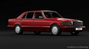 BeamNG Mercedes-Benz Car Mod: Mercedes W126 V1.1 (Featured)