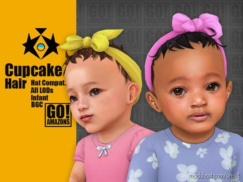 Sims 4 Female Mod: Cupcake Hair (Featured)