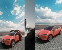 ETS2 Tesla Car Mod: Model X Animation Doors And Electric Motor Sound V2 (Image #2)