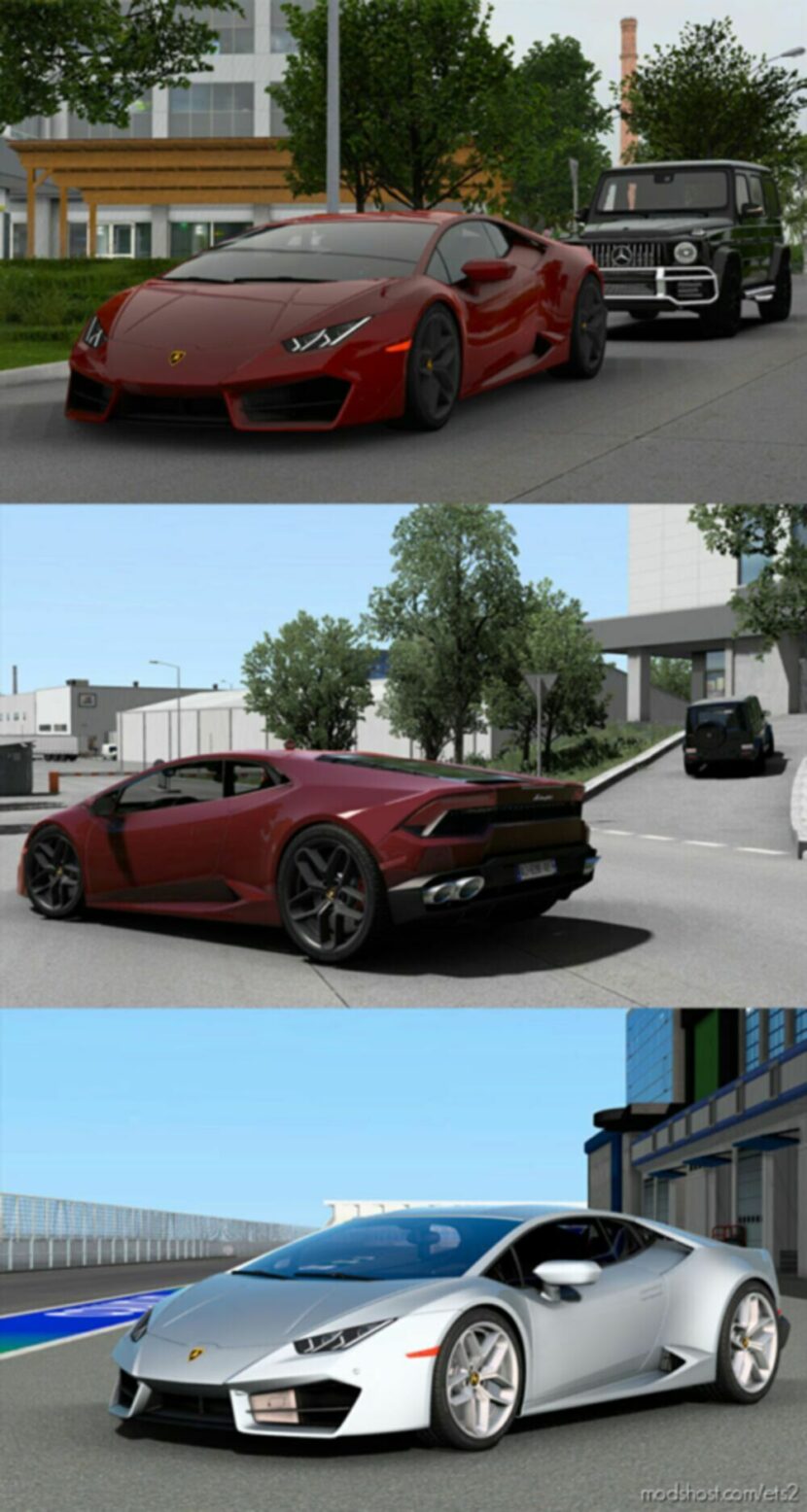 ETS2 Lamborghini Car Mod: Huracan LP580-2 2017 V1.6 1.47 (Featured)