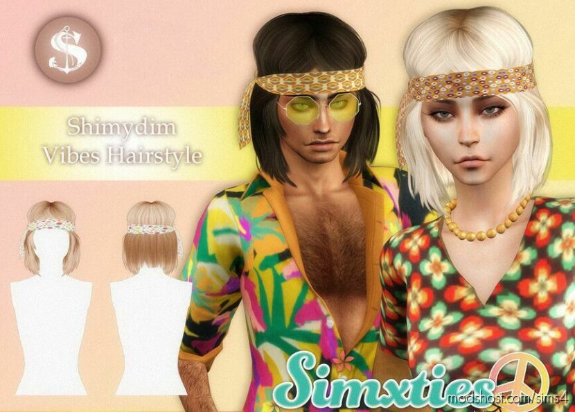 Sims 4 Female Mod: Simxties Vibes Hairstyle (Featured)