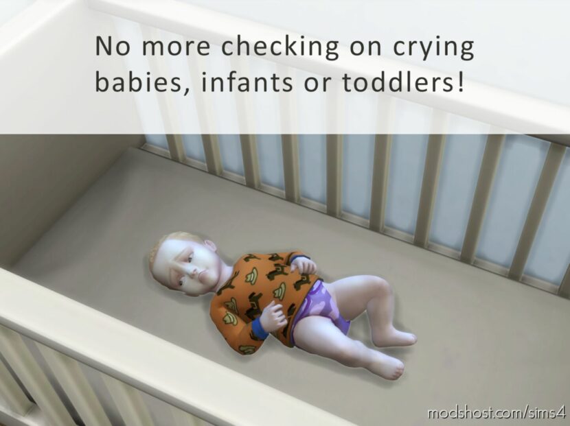 Sims 4 Mod: No more checking on crying babies, toddlers or infants! (Featured)