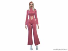 Sims 4 Everyday Clothes Mod: Simxties – Heart Jumpsuit (Image #2)