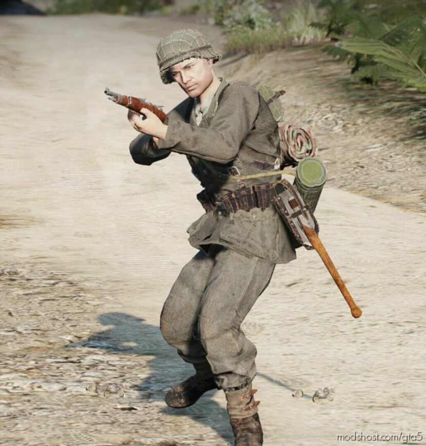 GTA 5 Player Mod: WW2 German Wehrmacht (Infantry) Pack SP / Fivem Addon (Featured)