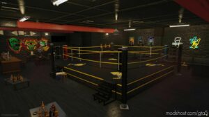 GTA 5 Map Mod: MLO Underground Boxing Ring AT Tequi-La-La Add-On SP / Fivem V1.2 (Image #4)