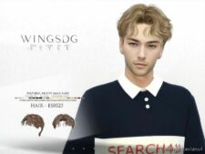 Sims 4 Male Mod: Wings ES0523 Natural Fluffy Male Hair (Featured)