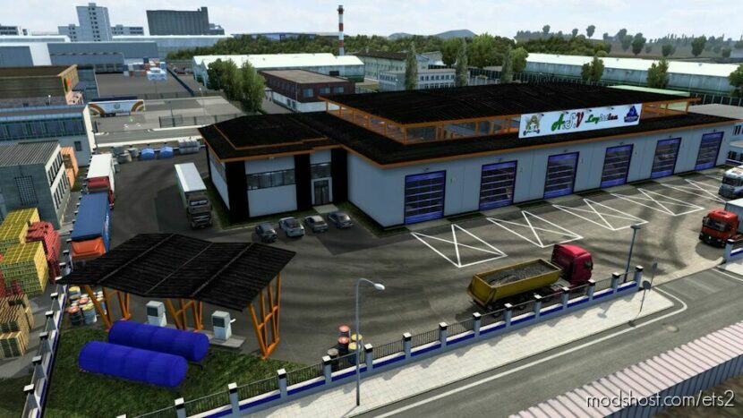 ETS2 Mod: Skin BIG GARAGE A.V.S. Logistica By Maury79 1.47 (Featured)