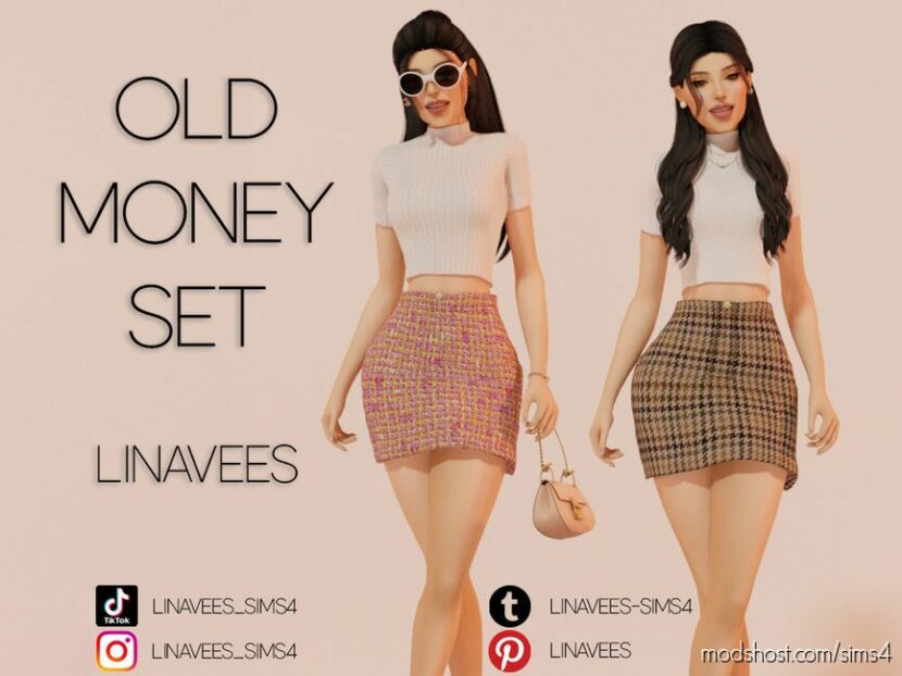 Sims 4 Teen Clothes Mod: Tatiana – OLD Money SET (Featured)