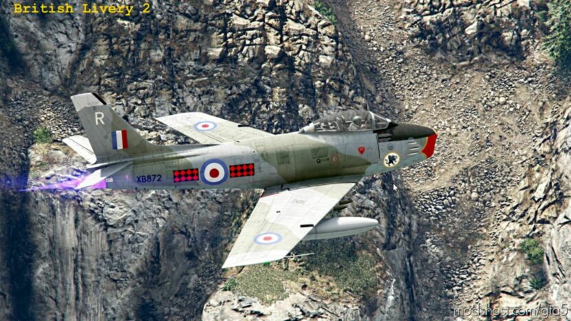 GTA 5 Vehicle Mod: North American Sabre F-86F (Europe Pack) Add-On V1.1 (Featured)