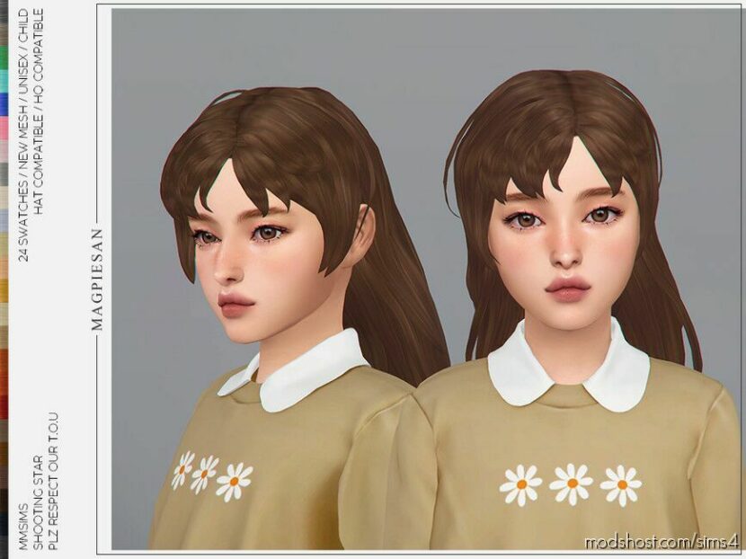 Sims 4 Kid Hair Mod: Shooting Star For Child (Featured)