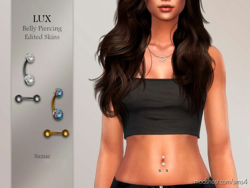 Sims 4 Female Accessory Mod: LUX Belly Piercing (Featured)