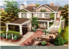 Sims 4 House Mod: IT’S About Reading NO CC (Featured)