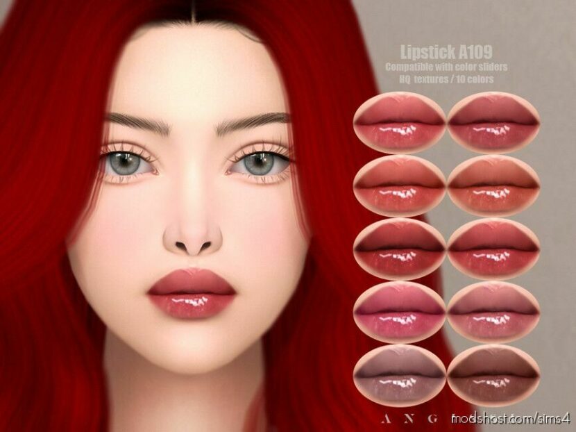 Sims 4 Lipstick Makeup Mod: A109 (Featured)