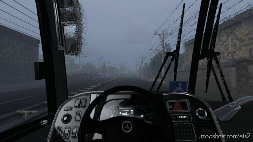 ETS2 Rain Mod: HQ Rain Graphic And Sound Mod V7 1.47 (Featured)