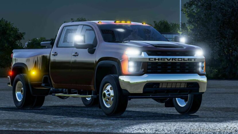 FS22 Chevrolet Car Mod: Silverado 2020 3500 (Featured)