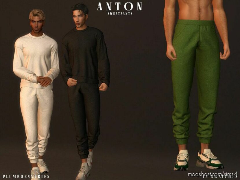 Sims 4 Everyday Clothes Mod: Anton Sweatpants (Featured)