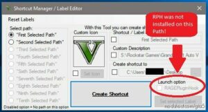 GTA 5 Mod: GTA V Installpath Tool V9.1 (W/ Shortcuts & R* Launcher Support) (Image #2)