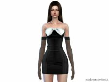 Sims 4 Adult Clothes Mod: Dakota Dress (Image #2)