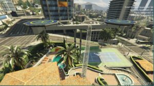 GTA 5 Mod: Helipad For Michael House Ymap V2.0 (Image #4)