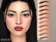 Sims 4 Female Hair Mod: Eyebrows N85 (Featured)