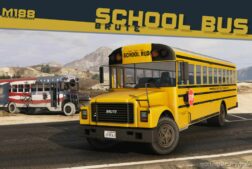 GTA 5 Vehicle Mod: Brute School BUS & Derby BUS Add-On | Liveries | Template | Sound | Custom Shards V1.1 (Image #2)