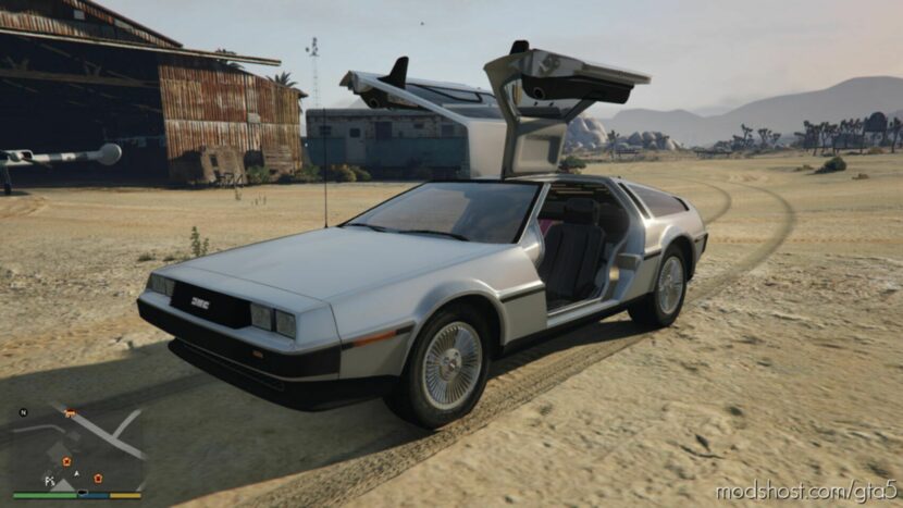 GTA 5 Vehicle Mod: Delorean DMC Add-On | Vehfuncs V V0.1 (Featured)