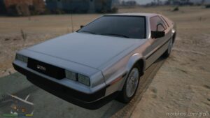 GTA 5 Vehicle Mod: Delorean DMC Add-On | Vehfuncs V V0.1 (Image #2)