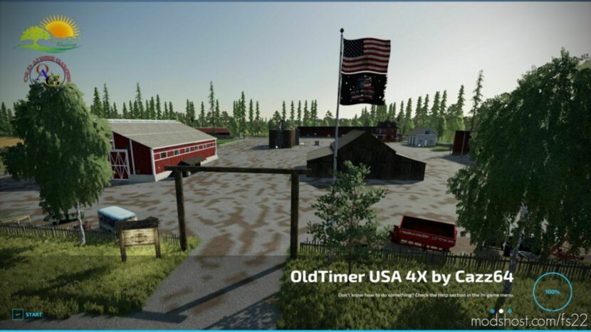 FS22 Map Mod: OLD Timers USA 4X V1.2 (Featured)