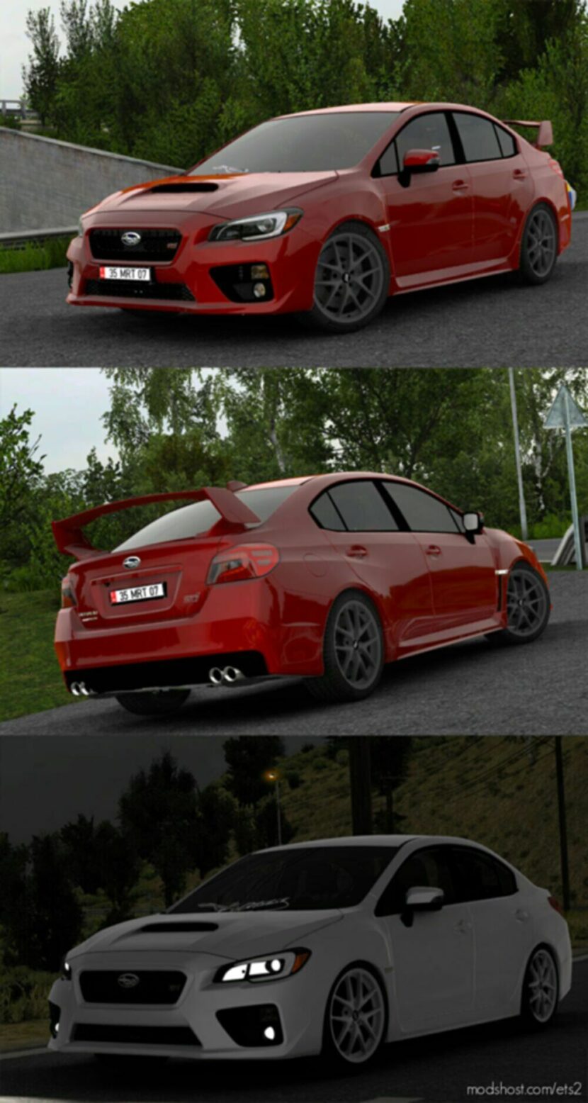 ETS2 Car Mod: Subaru Impreza WRX STI 2017 V3.2 1.47 (Featured)