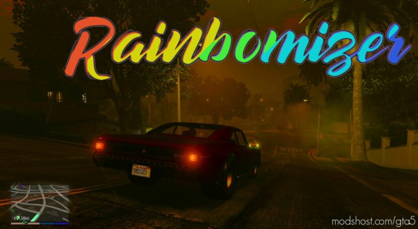 GTA 5 Script Mod: V Rainbomizer V3.3.5 (Featured)