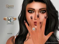 Sims 4 Female Accessory Mod: Queen Ring (Featured)