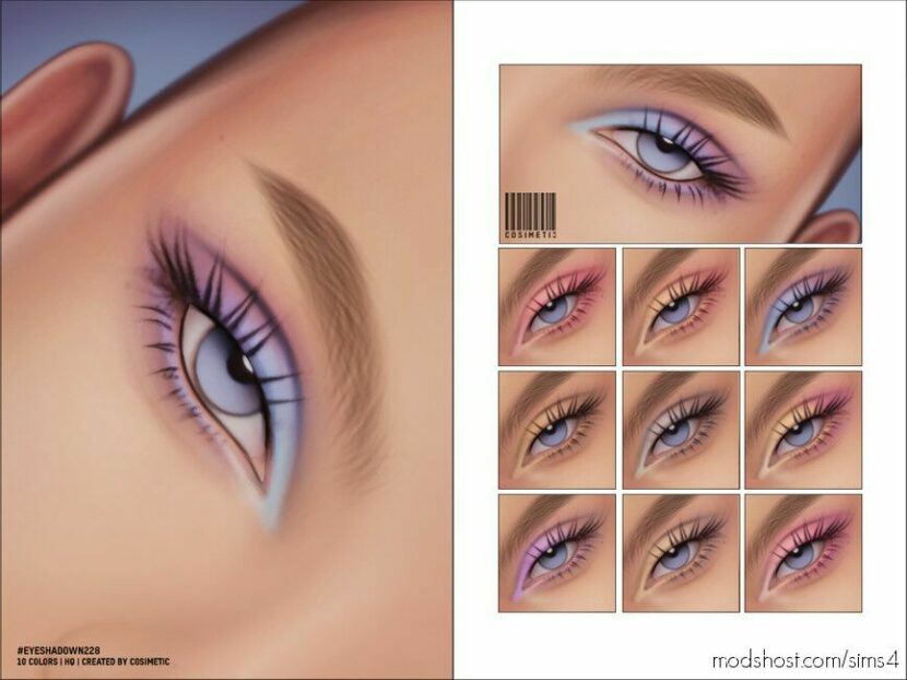 Sims 4 Female Makeup Mod: Eyeshadow | N228 (Featured)