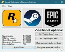 GTA 5 Tool Mod: Grand Theft Auto V Platform Switcher V1.0.0.2944.0 (Featured)