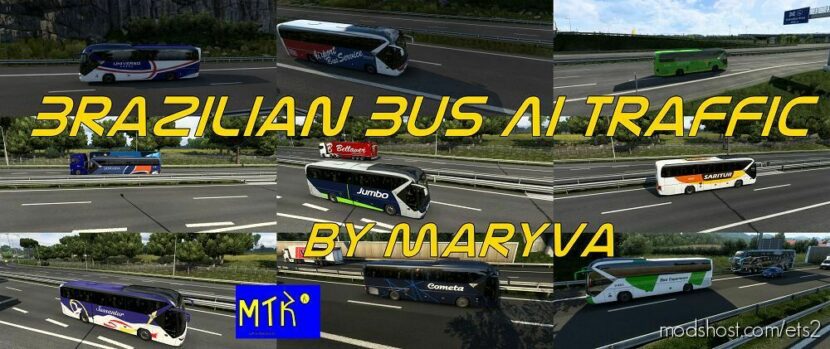 ETS2 Brazil Mod: ian BUS AI Traffic (Featured)