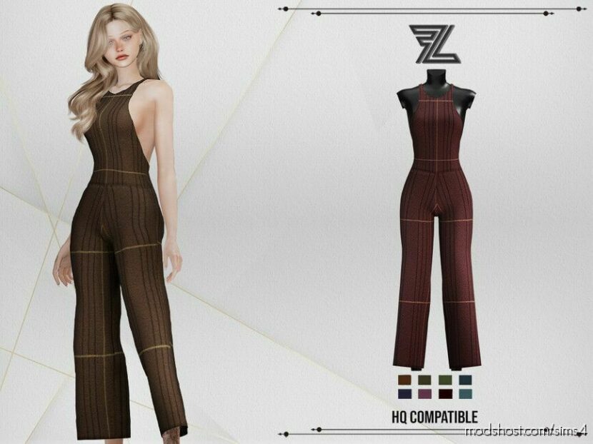 Sims 4 Everyday Clothes Mod: Crystal Jumpsuit (Featured)