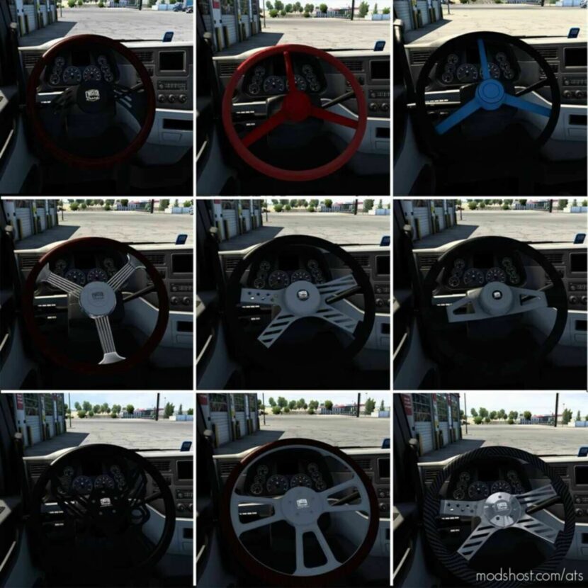 ATS Part Mod: Fishpants Steering Wheel Pack 1.47 (Featured)