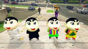 GTA 5 Player Mod: Shinchan Peds By VIP Mafia YT V1.1 (Image #2)