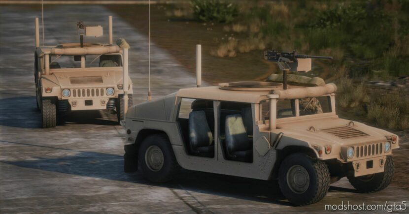 GTA 5 Vehicle Mod: Iraq Open TOP M1114 Up-Armored Humvee Add-On Five-M (Featured)