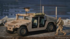 GTA 5 Vehicle Mod: Iraq Open TOP M1114 Up-Armored Humvee Add-On Five-M (Image #3)