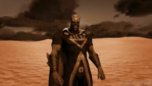 GTA 5 Player Mod: Blackest Night Martian Manhunter Add-On Ped/Cloth Physics (Image #2)